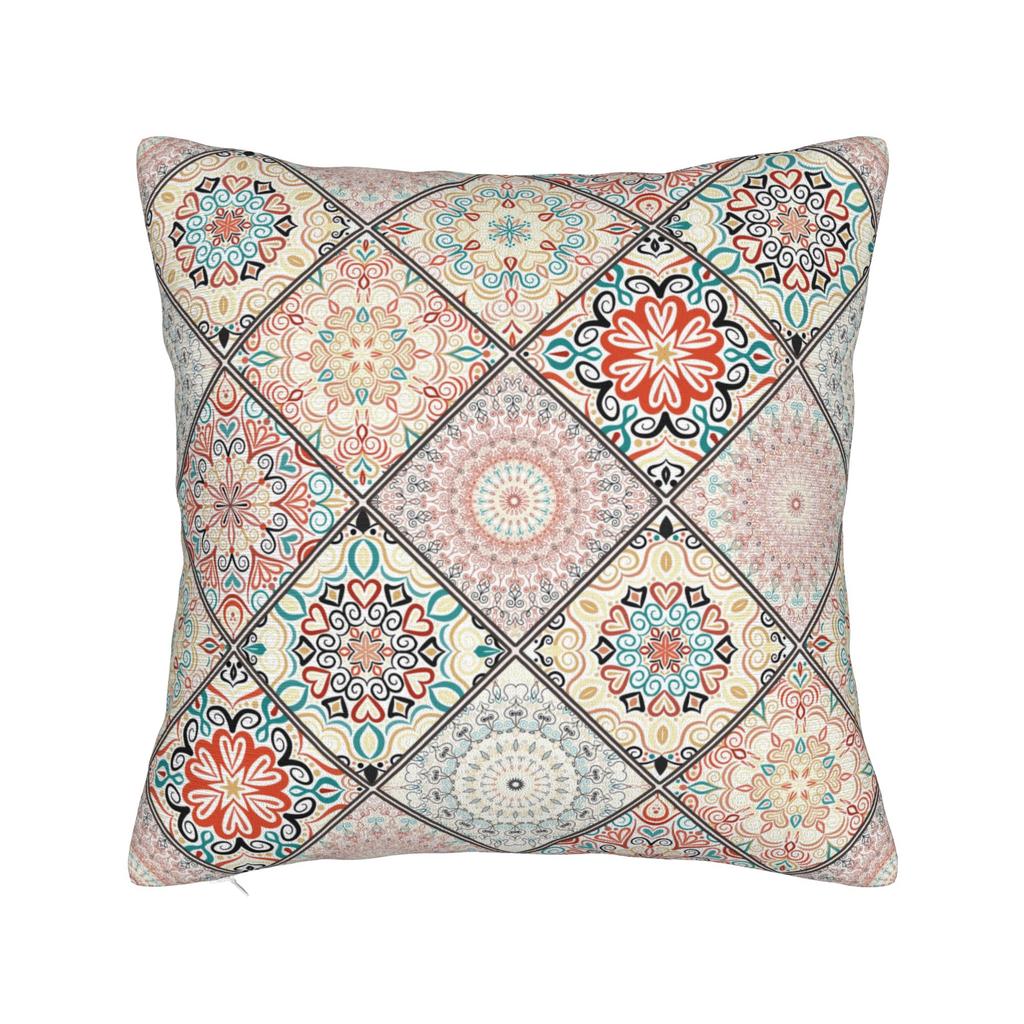 Moroccan Bloom Mandala Square Pillowcases Polyester Bed Car  Cushion Cover Creative Decor Pillow Cover 4545
