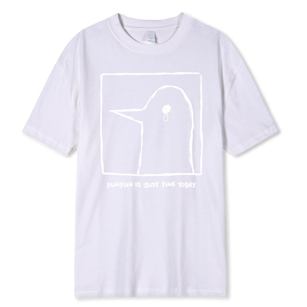 Oyasumi PunPun Modal Print T-Shirts Funny Anime Streetwear Camisetas Men Women Short-sleev Fashion T Shirt