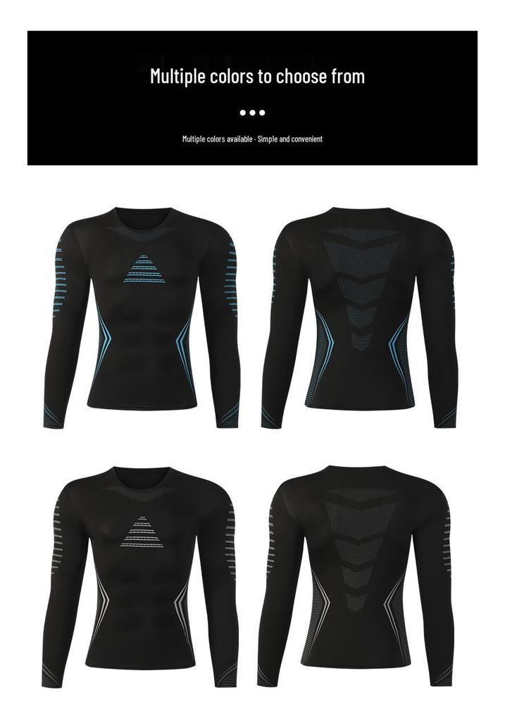 Men's Quick-Dry Long Sleeve Sports Top for Basketball, Running, and Training