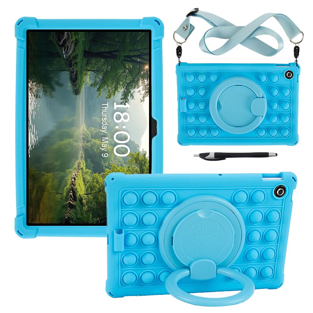 For Lenovo Tab TB311FU Case 2025 10.1 Inch Handle Stand Rotating Silicone Cover Soft Shell