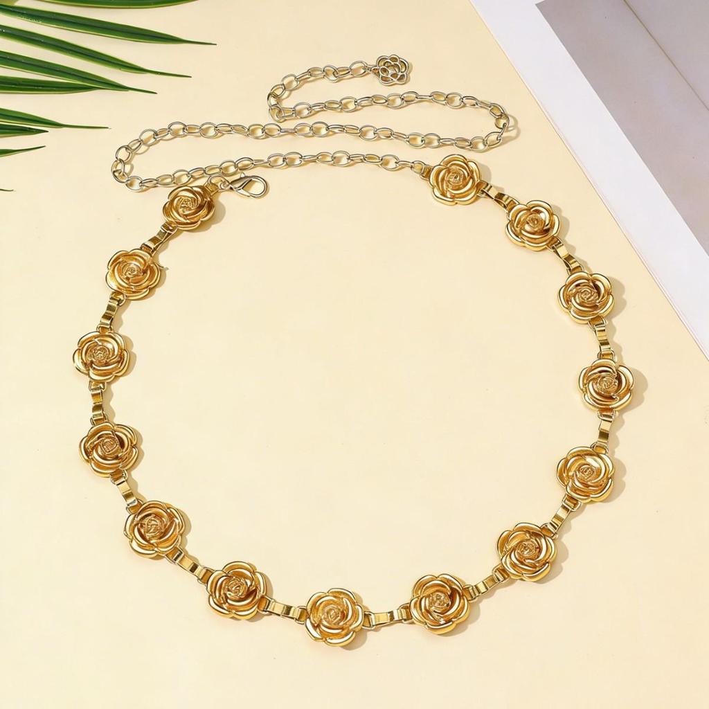 Bohemian Retro Metal Waist Chain for Women - Ethnic Style Body Jewelry