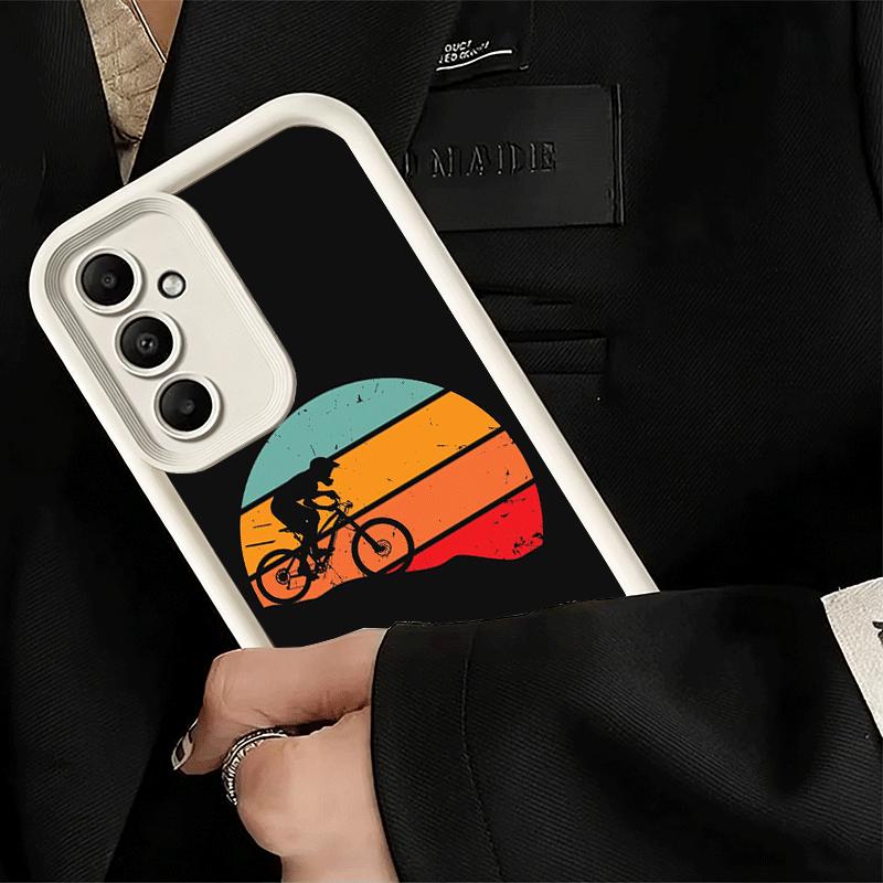 Phone Case for Samsung Galaxy S26 S25 Ultra S24 FE Mountain Bike Bicycle Shell S23 Plus S22 + S21 S20 5G Soft Silicone Funda