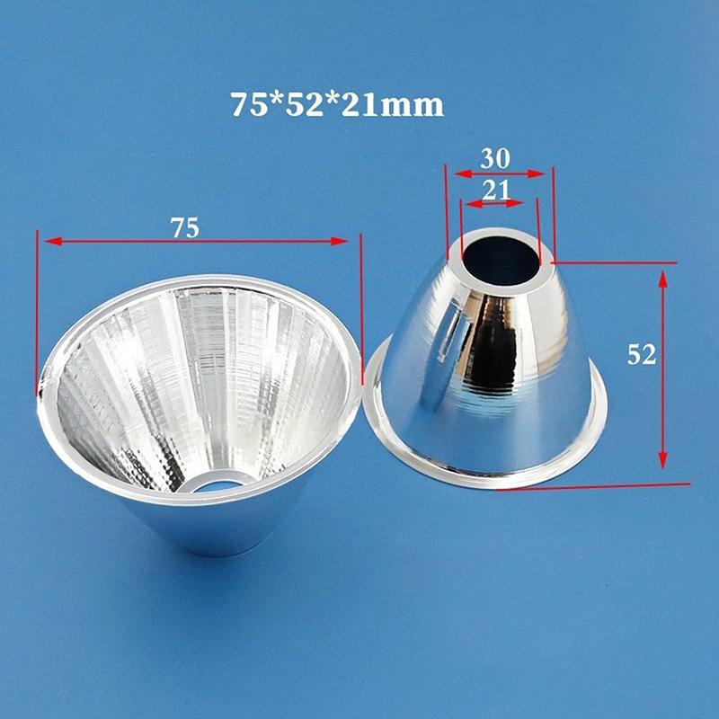1 Piece 20-126Mm 15-120 Degree Lampshade Reflective Bowl For Diy Light Optical Led Aluminium Reflector Cup For Cob Lamp Bead