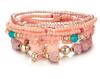 European American Fashion Bohemian Layered Beaded Bracelets Elastic Ethnic Bracelets for Women Female Bangle Bracelet
