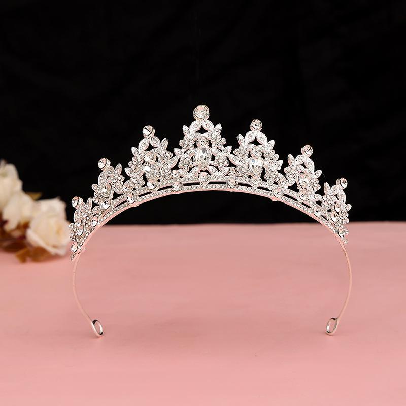 Children's Crown Hair Accessories  Cute Princesses Girls  Water Diamond King Crown Hair Bands Birthday Gifts for Girls Baby Headbands and Headwear