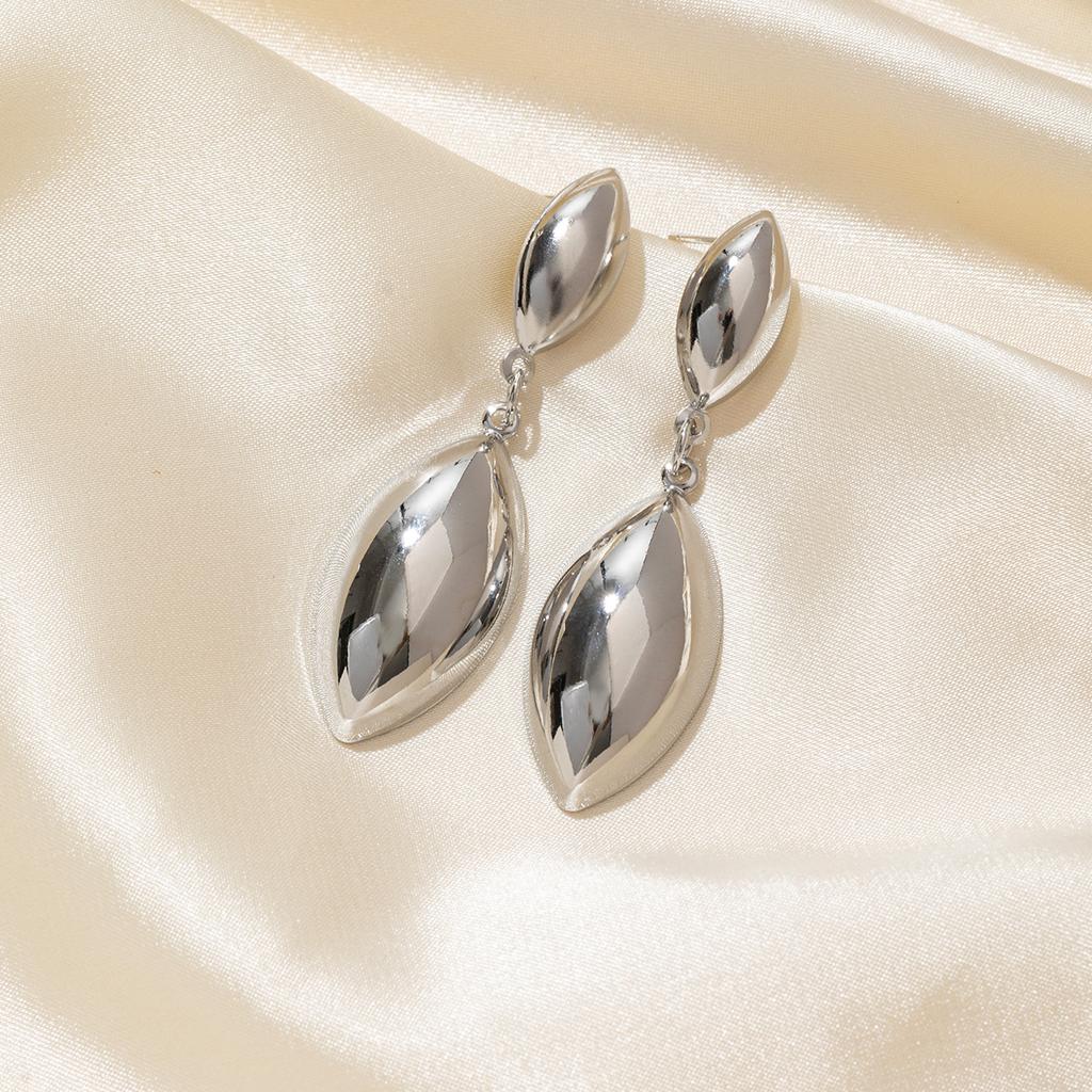 Fashion Metal Multilayer Round Drop Earrings For Women Exaggerated Geometric Hollow Personality Earrings Jewelry Party Gifts