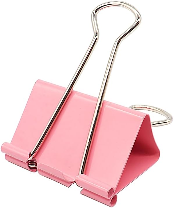 Extra Grote Klemmen 2 Inch / 51mm Grote Papierklemmen voor Kantoor- en Schoolbenodigdheden willekeurige kleur pink