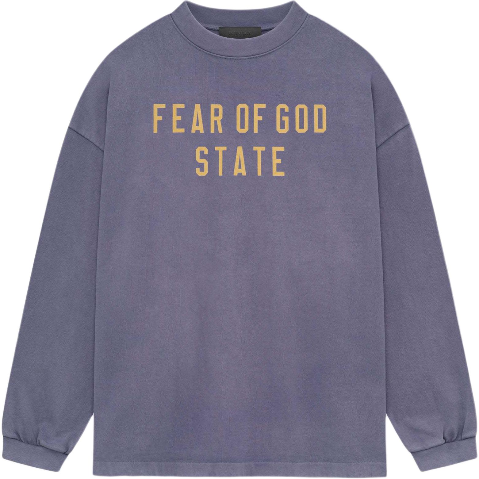 

Fear of God Essentials Heavy Long-Sleeve Tee Lavender Мужские топы Фиолетовый 125BT242017F M