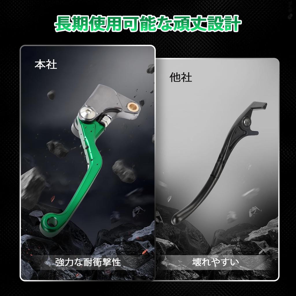 JFG Motorcycle Brake Clutch Levers Set, Adjustable, Foldable, Aluminum, Applicable Vehicle KLX110L 2010-2024 Motorcycle - Gurren