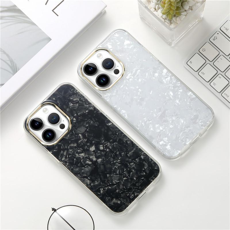 Applicable To Apple 17 Mobile Phone Case Colorful Ins Iphone12/13/14 15pro Electroplated Shell Pattern Protective Case