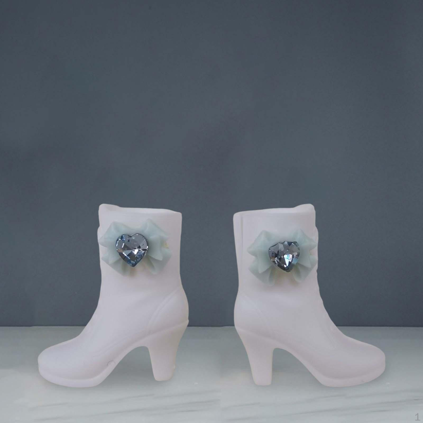 

1/6 Женские сапоги для кукол, обувь для фигурок, мода, туфли на высоком каблуке, мини для 12 дюймов Green Bows