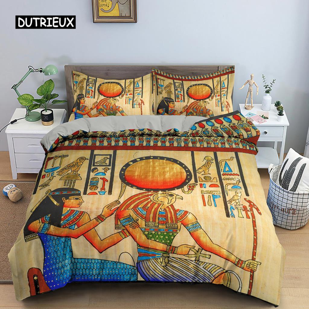 Polyester Comfortable Stylish Pattern Duvet Cover Set 3-Piece Set With Duvet Cover And Pillowcases King Queen Twin Sizes For All Ages