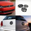 120mm 110mm 3D ABS Car Front Hood Emblem Rear Trunk Badge Sticker Accessories For Volkswagen Polo 2011-2013 6R0853600A 35D853630 CWS1 
