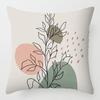 Morandi Abstract Artistic Patterns Throw Pillow Cover with Short Plush Print for Living Room Sofa Decoration Cushion Cover