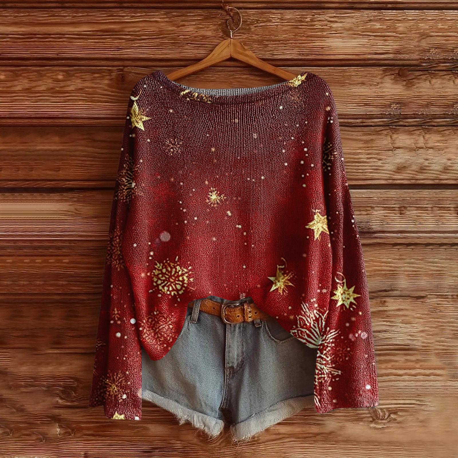 

Женская мода с длинным рукавом, рождественский принт «Снеговик-снежинка», куртка, кардиган L