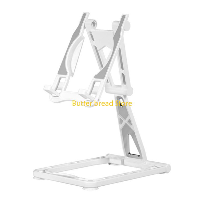 

W89C Phone Dock for Phone 16 15 14 Foldable Tabletop Phone Support Cradle Holder Height Adjustable Phone Tablet Stand серебряный