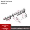 304 Stainless Steel Bolt Cage Lock with Two-Way Door Pins and Anti-theft Padlock for Main and Warehouse Doors