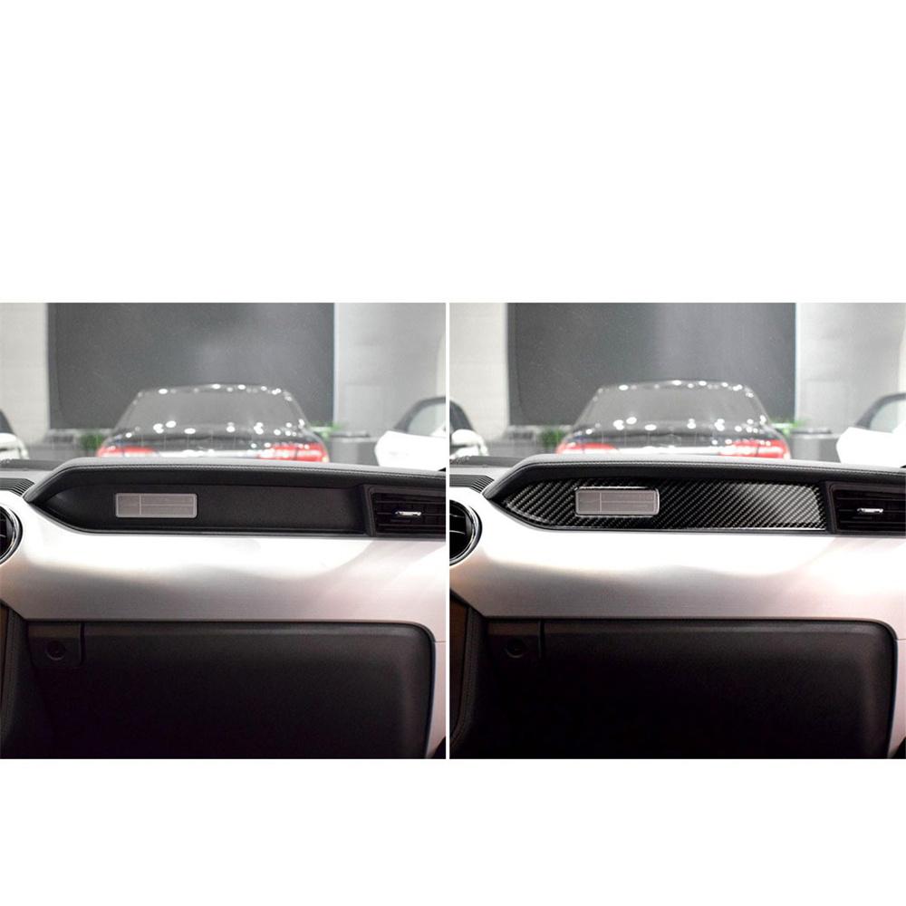 Carbon fiber dashboard trim for ford mustang 2015-2019