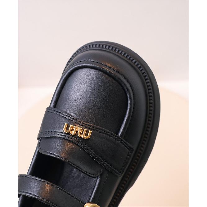 Little Girl Leather Shoes Princess Shoes Spring and Autumn New Style Girls Black Campus Performance Korean Version Children's Single Shoes Trendy