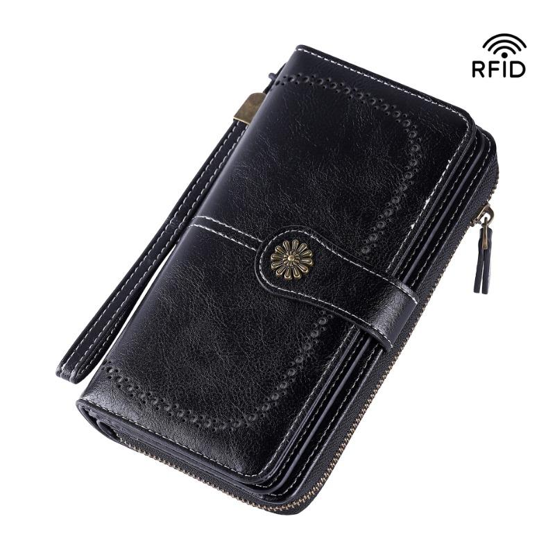 Retro Multi Functional Large Capacity Long Women's Wallet Wallet Wallet Handbag
