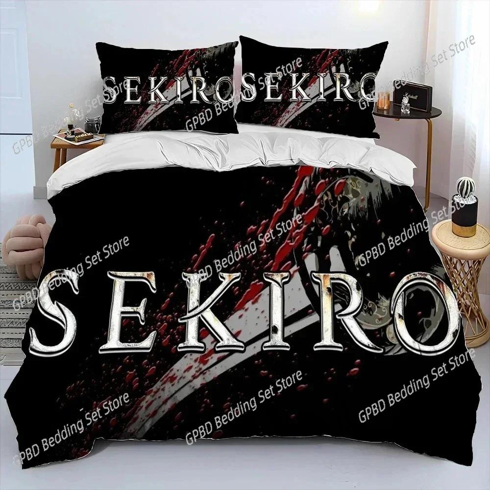 Comforter S-Sekiro Shadows Die Twice Game Bedding Set 3D Printed Suitable For Bedroom Kids Home Textile
