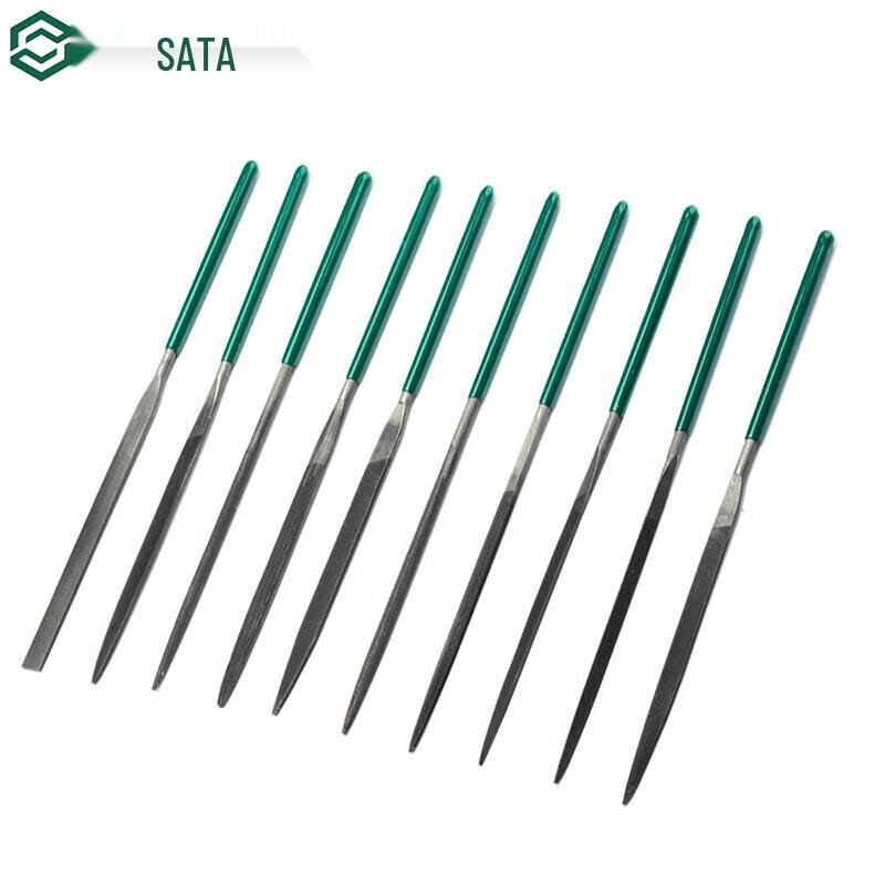 SATA 03802 Assorted Woodworking File Set 10-piece Set