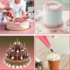 Cake Piping Tools Reusable Silicone Pastry Bag Stainless Steel Nozzle Icing Bag for Decoration Baking Tool Kitchen Accessories