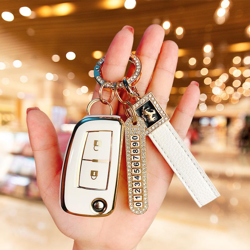 Aplicabil pentru husă cheie Dongfeng Nissan Qashqai pliabilă 2 chei 2017 2019 pentru bărbați 17 pentru femei high-end drăguț