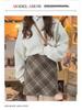 Women's Retro Wool Plaid A-line Skirt - High Waist, Slimming, Anti-exposure, Hip-hugging, Short Korean Style for Autumn/Winter