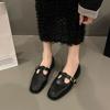 Mary Jane Square Head Single Shoes Women's Shoes 2025 New Autumn Low Heel Niche Small Leather Shoes Women