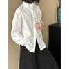 Tachibana Spring New Korean Edition Design Sense Casual Versatile Trend Loose Fashion Long Sleeve Shirt Women 111111