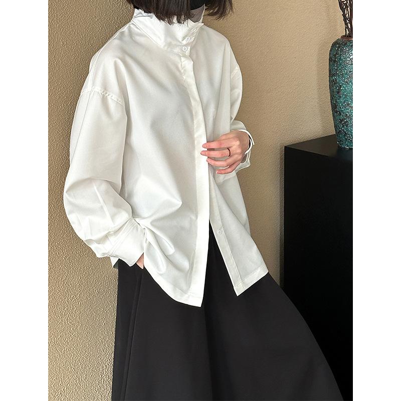Tachibana Spring New Korean Edition Design Sense Casual Versatile Trend Loose Fashion Long Sleeve Shirt Women 111111