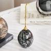 Creative Natural Marble Ornaments Dinosaur Egg Marble-patterned Egg Abstract Handicrafts Home Decoration Accessories
