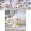 Cute Plush Rabbit Keychain Adorable Bear Doll Backpack Charm Soft Toy 16cm For Kids