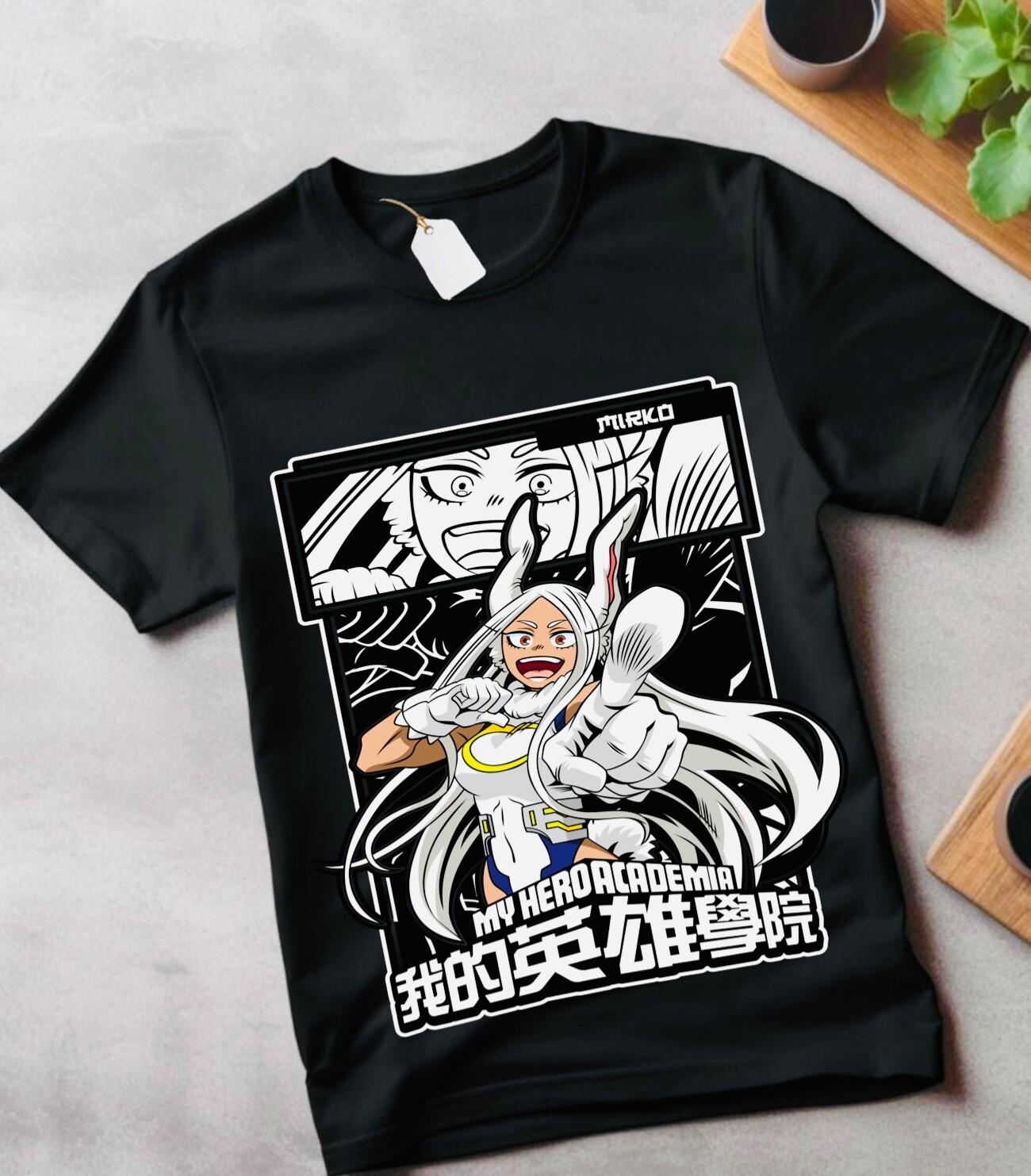 Rabbit Hero Mirko T-shirt Rumi Usagiyama Miruko Bnha My Hero Academia GifT-shirt XL