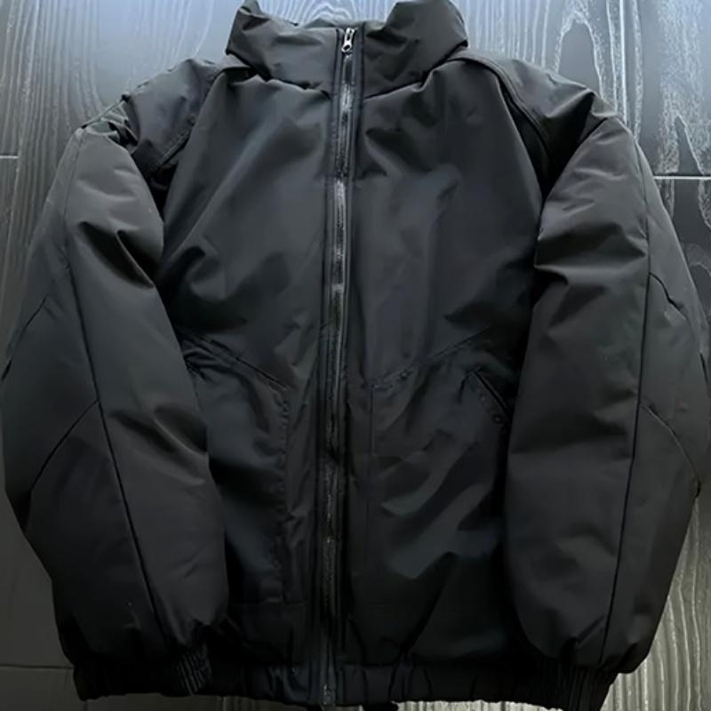 Winter Cotton Jacket Cotton Coat Men's Thick Warm Bread Jacket Sports and Casual Cool Jacket