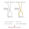 Minimalistische Gabelbein-Anhänger-Halskette Einfacher Glücksbringer Schmuck