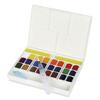Peinture aquarelle - Fine - Boîte 18 demi-godets - Sennelier - La petite aquarelle - Mains libres