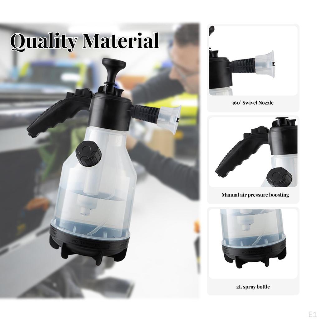 2L Car Wash Hand Foaming Sprayer Washer Foam Pot Gardening Supplies for Garden Watering Portable