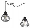 Hanging Lamp, Ceiling Chandelier, Wire Shade, Led