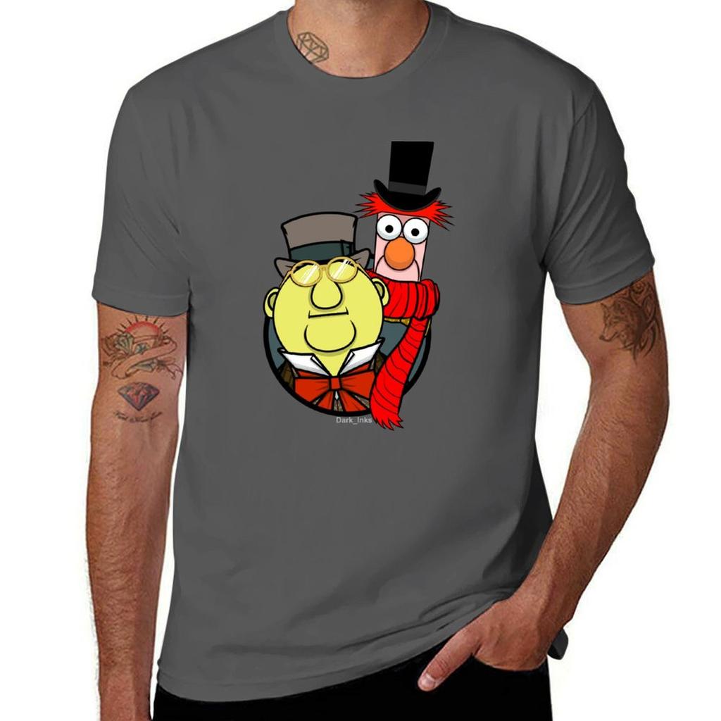 Muppets Christmas Carol - Bunsen Honeydew And Beaker T-shirt T Shirt Custom Print Man T Shirt Summer Man Tshirt T-shirt