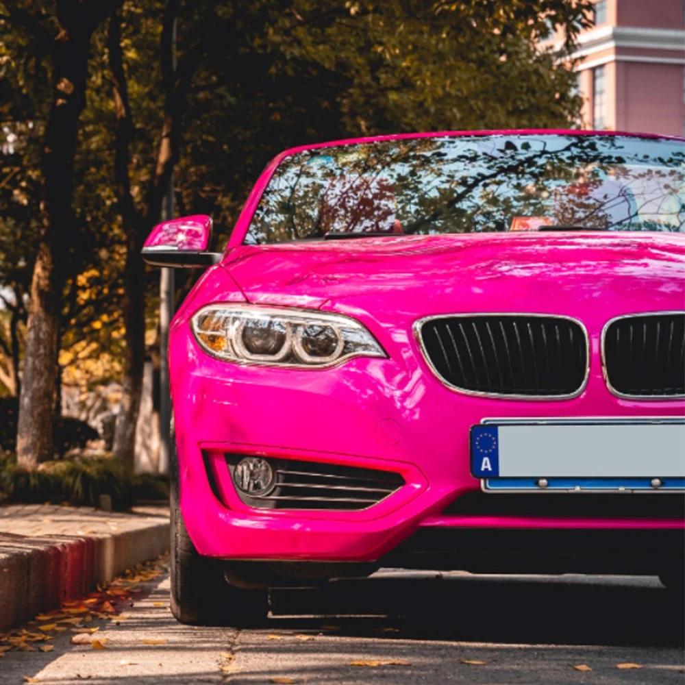 

Car Sticker Ultra Gloss Magenta Bubble Free Vinyl Film PET Auto DIY Decal Vehicle Body Self Adhesive Sticker Car Accessories 10x152cm