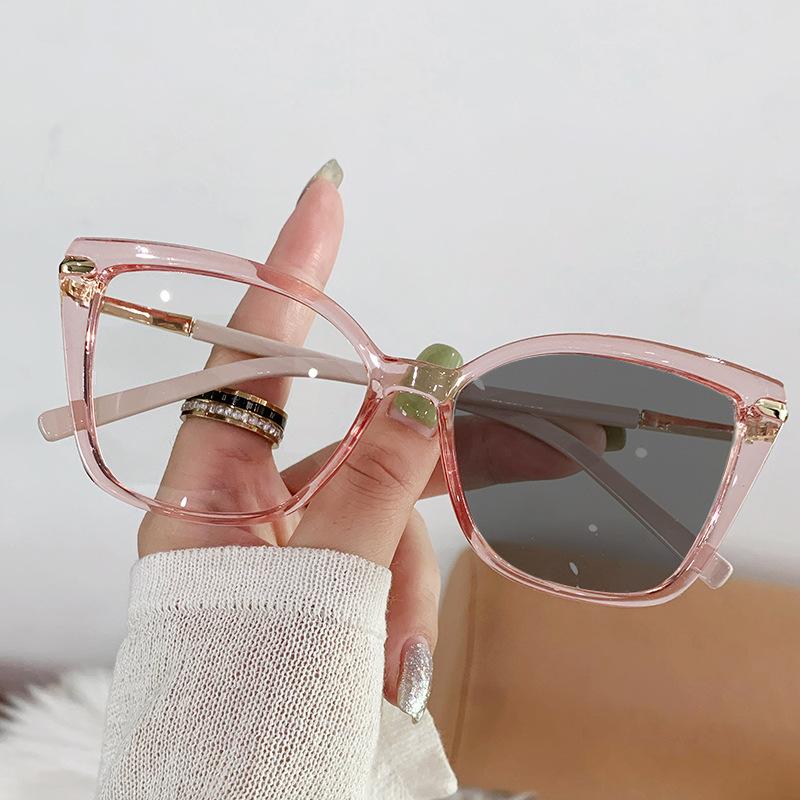 Cat Eye Optical Spectacle Frame Square Large Size Anti Blue Computer Glasses Prescription Glasses Lentes  Mujer