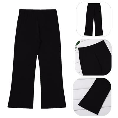 Kids Boys Basic Classic Stretchy Boot Cut Pants Trousers Dancewear for Jazz Dance Stage Performance