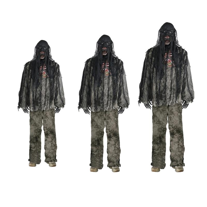 Childrens Corpses Costume Scary Halloween Corpses Costume Set Living Corpses Role Play Costume for Haunts House