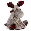 Christmas 12 Inch Antlers Can Bend Brown Reindeer Plush Toys Holiday Gifts