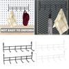 Space Saving Wall Mounted Hook Organizers Pack of 4 Featuring 6 Hook Each for Efficient Backpacks Keys Utensils Towels