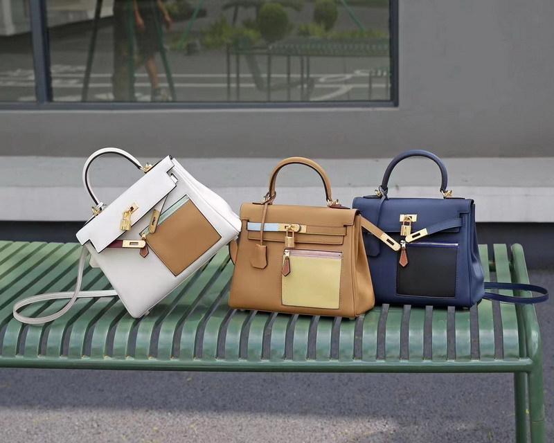 Nuova borsa da mendicante tascabile a colori abbinati, primo strato di pelle bovina, pelle swift 2528, borsa da donna alla moda