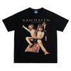 American Ins Tide [Van Halen] Van Halen Cotton Heavy Couple Versatile Casual Print Short Sleeves Graphic T Shirts  Men Clothing