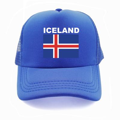 Islandia Czapka Trucker Letnia czapka unisex fajna flaga kraju Czapki z daszkiem Czapki baseballowe unisex Outdoor Mesh Net Czapki